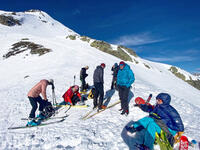 Courte pause au col Courte pause au col